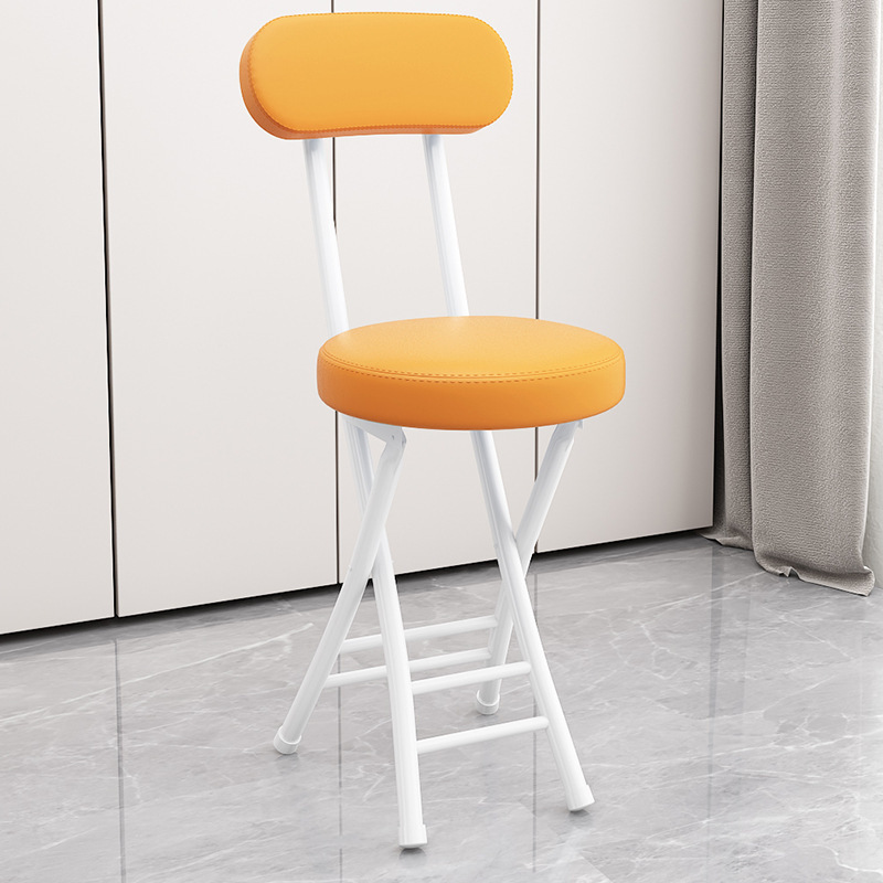 Silla plegable silla de comedor casera silla de descanso de ocio silla de respaldo de dormitorio taburete silla portátil para adultos