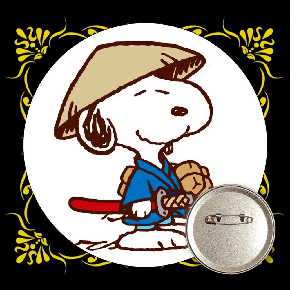 Snoopy bar transfronterizo insignia broche de estaño metal medallas conmemorativas anime periferia al por mayor