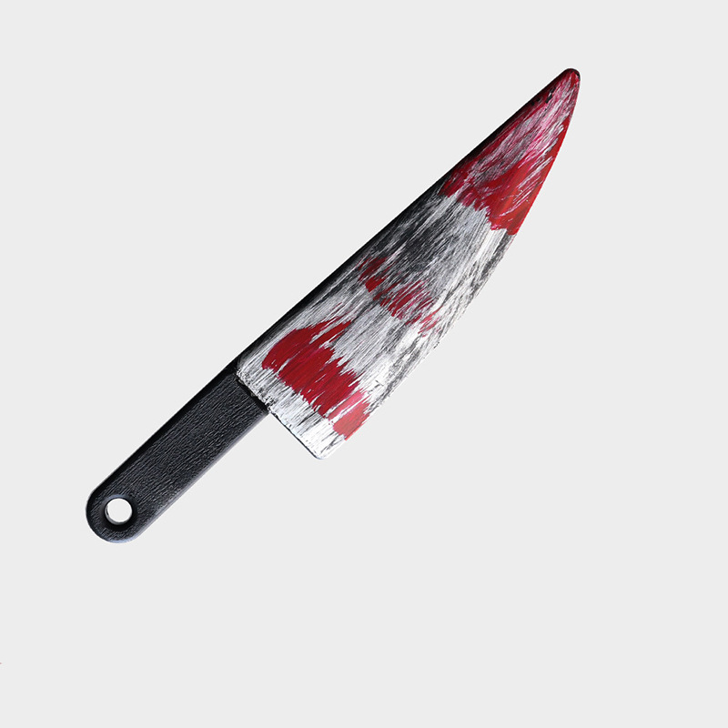 Cuchillo de Sangre de Simulación para Halloween de Plástico para Decoración y Cosplay