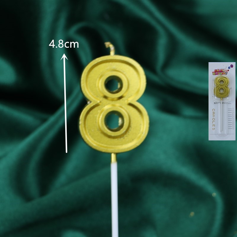 50 velas digitales de oro para el pastel de cumpleaños en caja independiente plata curva decoración de mesa de postres