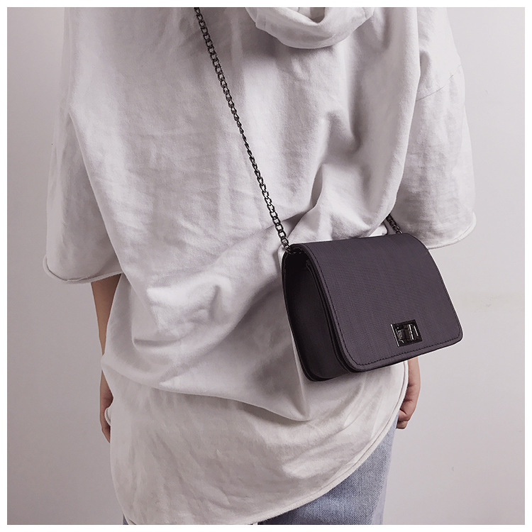 Crossbody Bag Bags Type Street Occasion PU Leather Material Women's Small Pu Leather Solid Color Fashion Square Lock Clasp Crossbody Bag