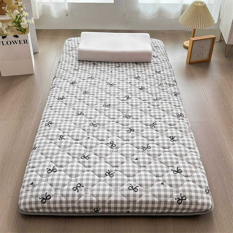 사계절 접이식 두꺼운 매트리스, 수면용 바닥 매트, 시원한 다다미 소프트 쿠션, 이불 및 침구