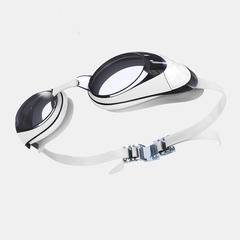 Professional Goggles with Waterproof and Fog-Proof Design for Men and Women, High Definition Myopia Correction, Professional Diving Goggles, Swim Cap Set, Swimming Equipment