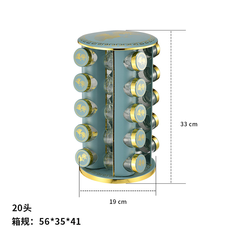 Estante de condimento giratorio redondo de acero inoxidable Estante de condimento multifunción Ginkgo biloba Phnom Penh Estante de cocina
