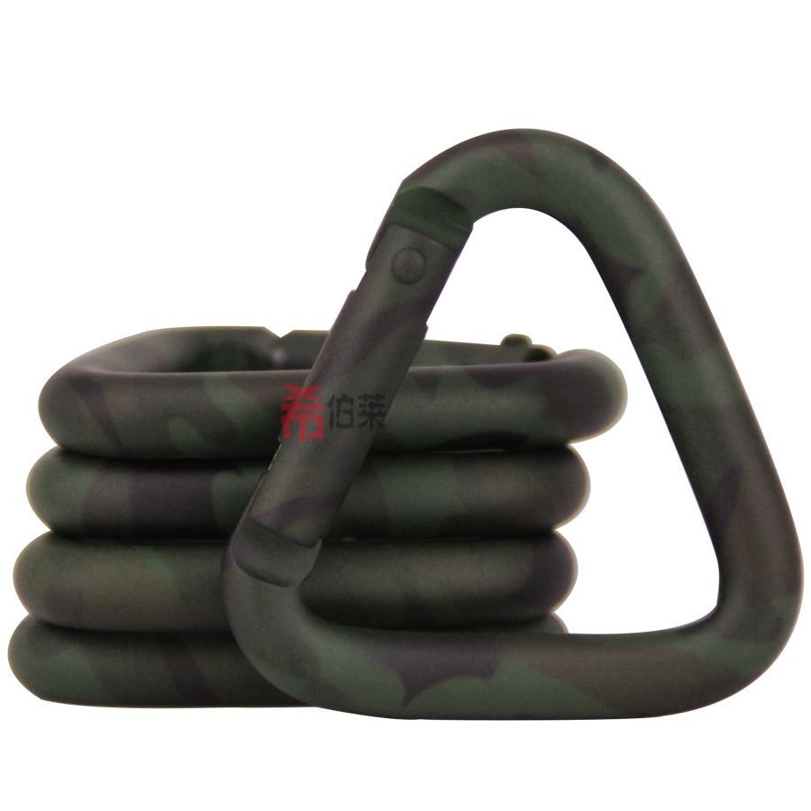 Hebrew Triangle Camouflage Army Green Aluminum Alloy Spring Mountaineering Buckle Safety Hook Clothing Shoes and Hats Accessories