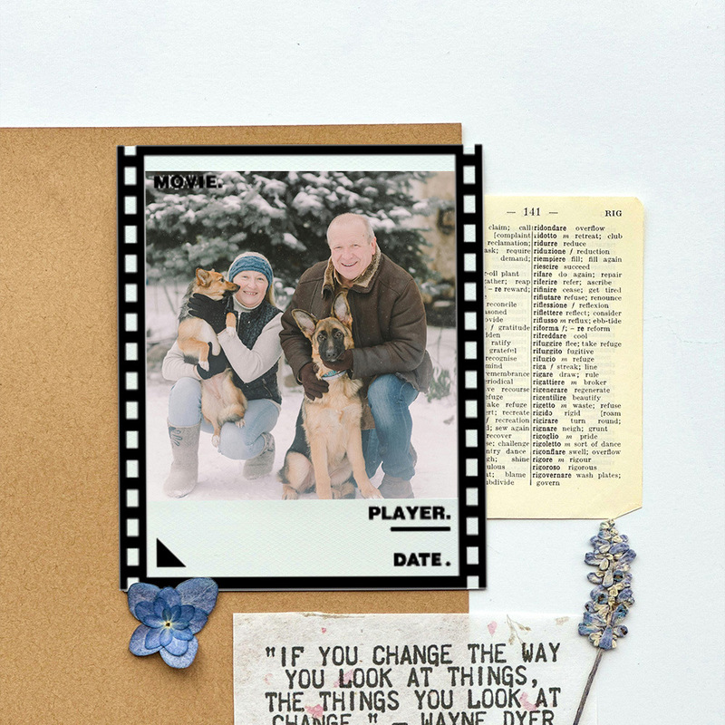 Polaroid 5inch Photo Frame Stickers 12 Creative DIY Star Photo Card Decoration Polaroid Stickers