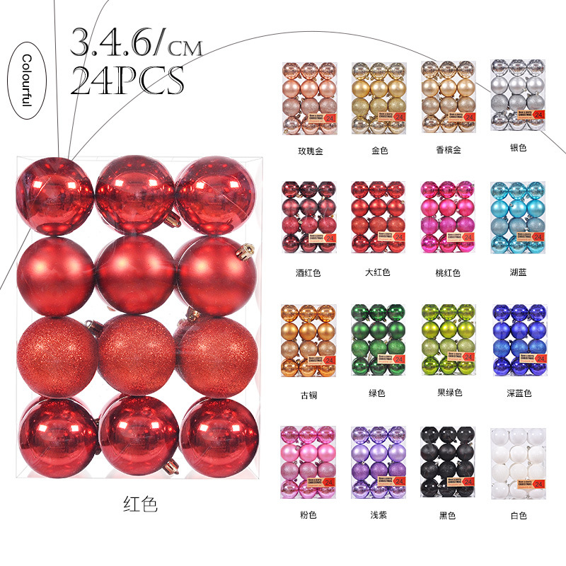 base multicoloured golden red set