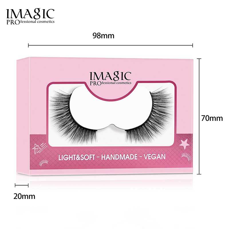 IMAGIC单对假睫毛3D立体蓬松浓密卷翘自然纤长仙子小恶魔假睫毛