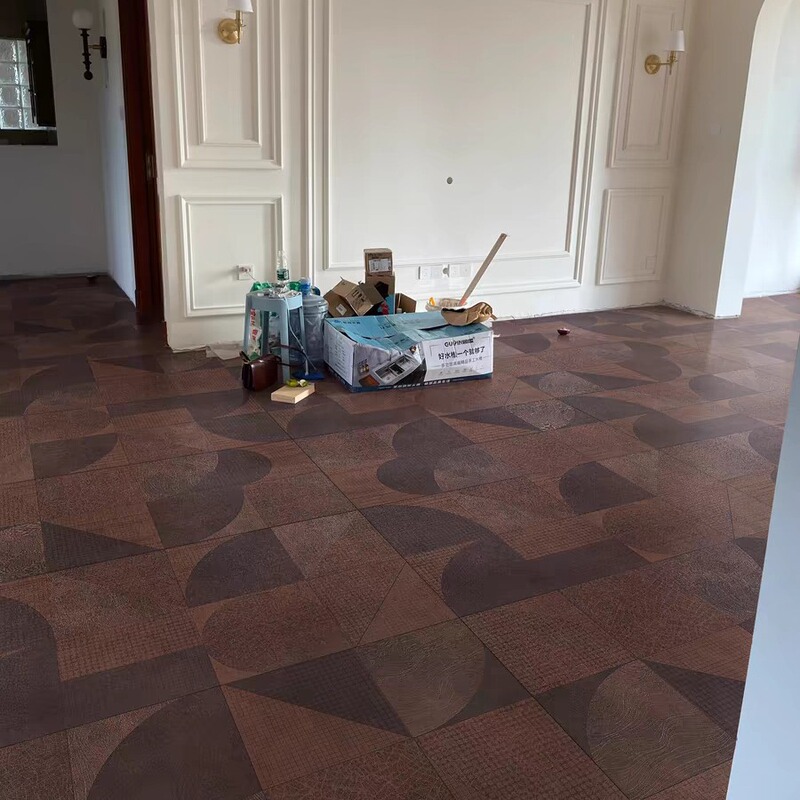 Barcelona Matte Gold Glaze Tile Hotel Guest Restaurant Spanish Designer Background Wall Tile Engineering Tile