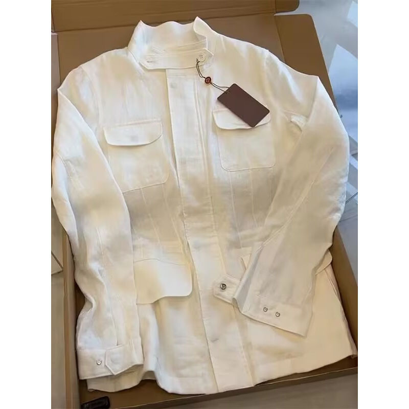 Buyer's Store~ Must-Have Linen Jacket for Women with High-End Feel, Loose and Slimming Look, Simple Top for Women, Drop Shipping