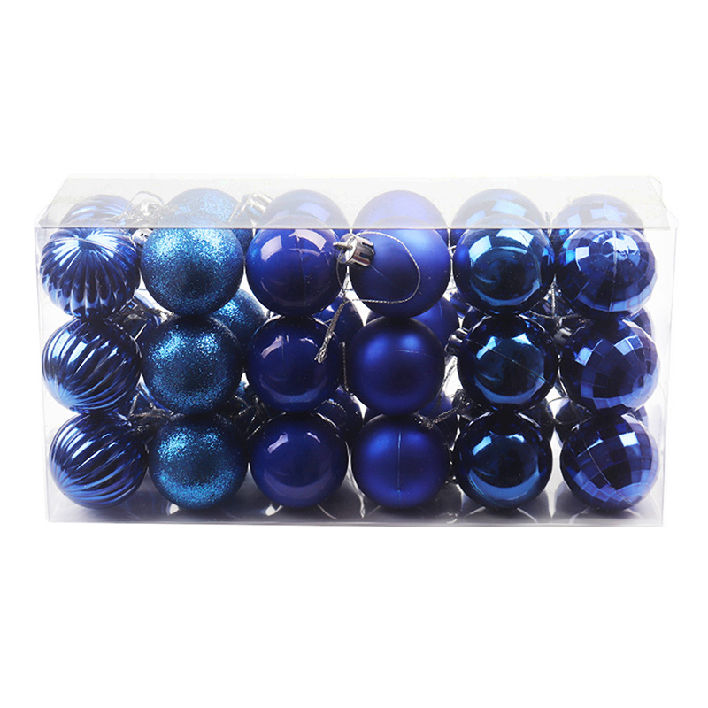 Fabricante de adornos navideños al por mayor transfronterizos, bolas de Navidad, gorros navideños, adornos colgantes de plástico, bolas colgantes, decoraciones para árboles de Navidad, 4CM36, forma especial brillante image 17