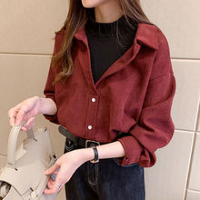 假两件衬衫女2025秋季新款港味复古设计感小众上衣叠穿灯打底衬衣