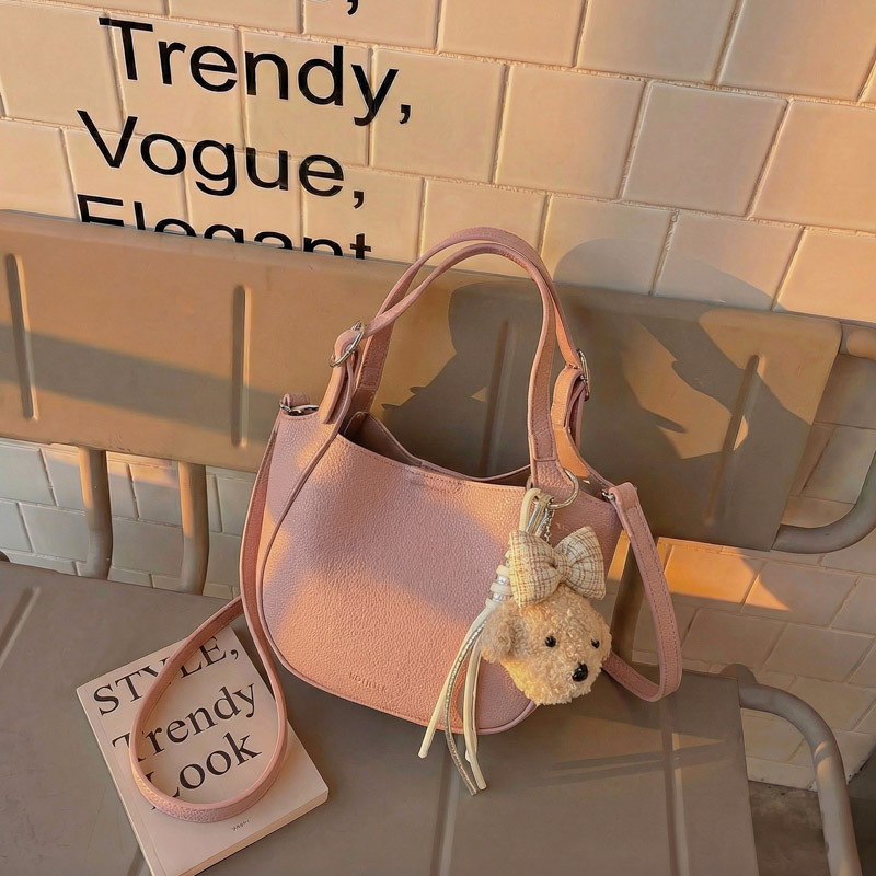 Fashionable and Simple Lychee Pattern Basket Handbag for Women, 2026 New Model, Small Tote Bag for Work, Commuter Crossbody Bag