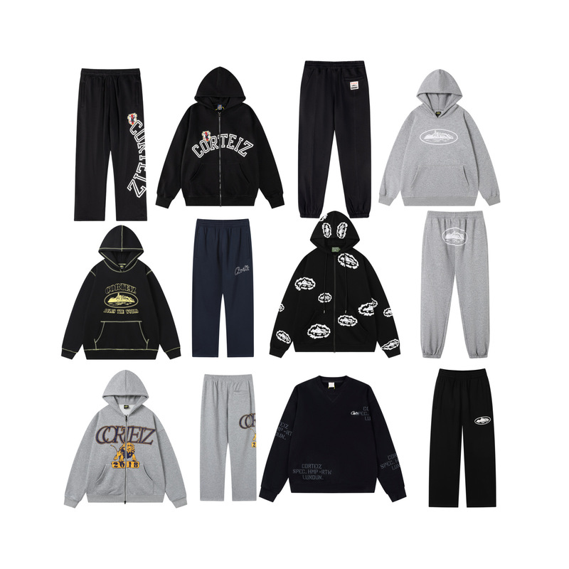 Trendy Cross-Border Devil's Island Corteiz/Embroidered High Street Fleece-Lined Cardigan Printed Casual Hooded Sweatshirt Collection Trendy Cross-Border Devil's Island Corteiz/Embroidered High Street Fleece-Lined Cardigan Printed Casual Hooded Sweatshirt Collection