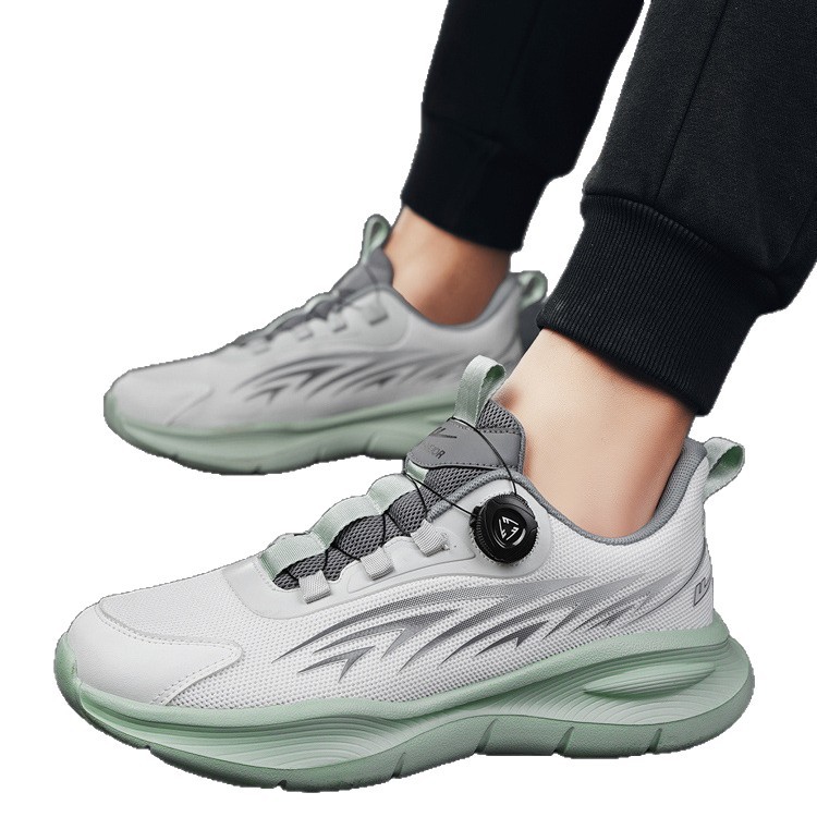 Men's 2025 New Autumn Breathable Slip-On Shock-Absorbing Lightweight Running Shoes With Rotating Buckle M_vogvips.com
