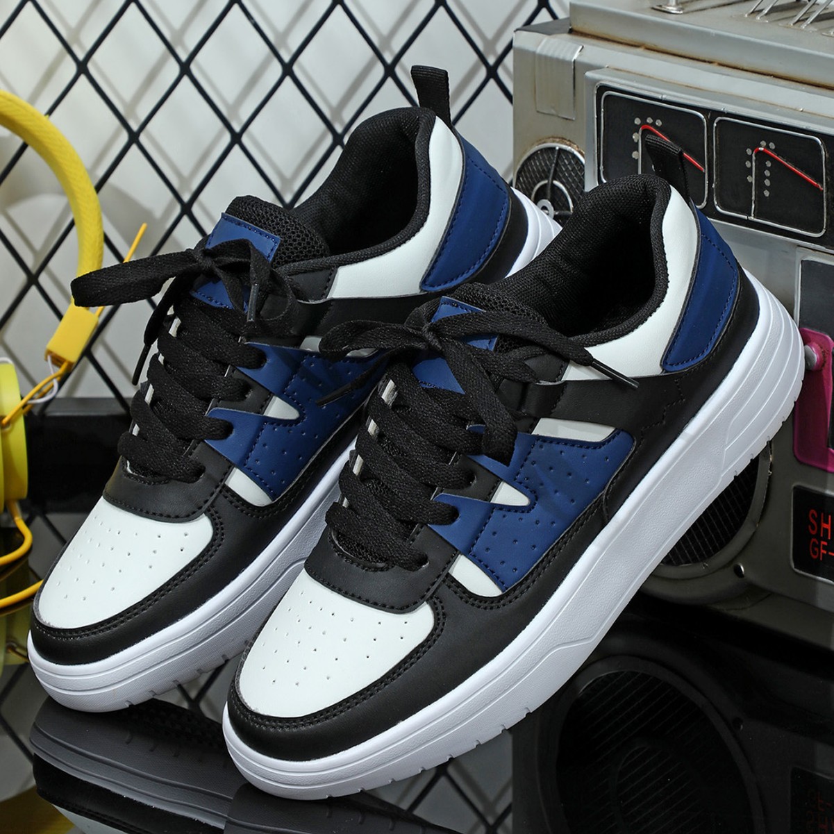 Cross-border Trendy Thick-soled Lovers Soft-soled Comfortable Board Shoes with Straps Fashionable Outdoor Casual White Shoes