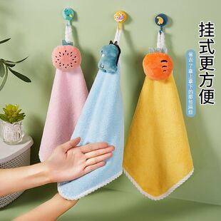 擦手巾可挂式卡通吸水毛巾儿童家用手帕厨房卫生间抹布伴手礼满月-阿里巴巴