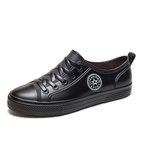 Couples Waterproof Rain Boots with Fleece Warmth, Lightweight Non-slip Fashion Japanese Low-top Water Shoes for Women and Youth