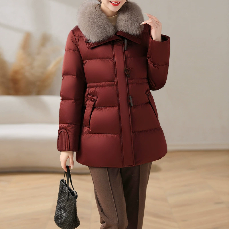 2024 новая длинная мама пуховик