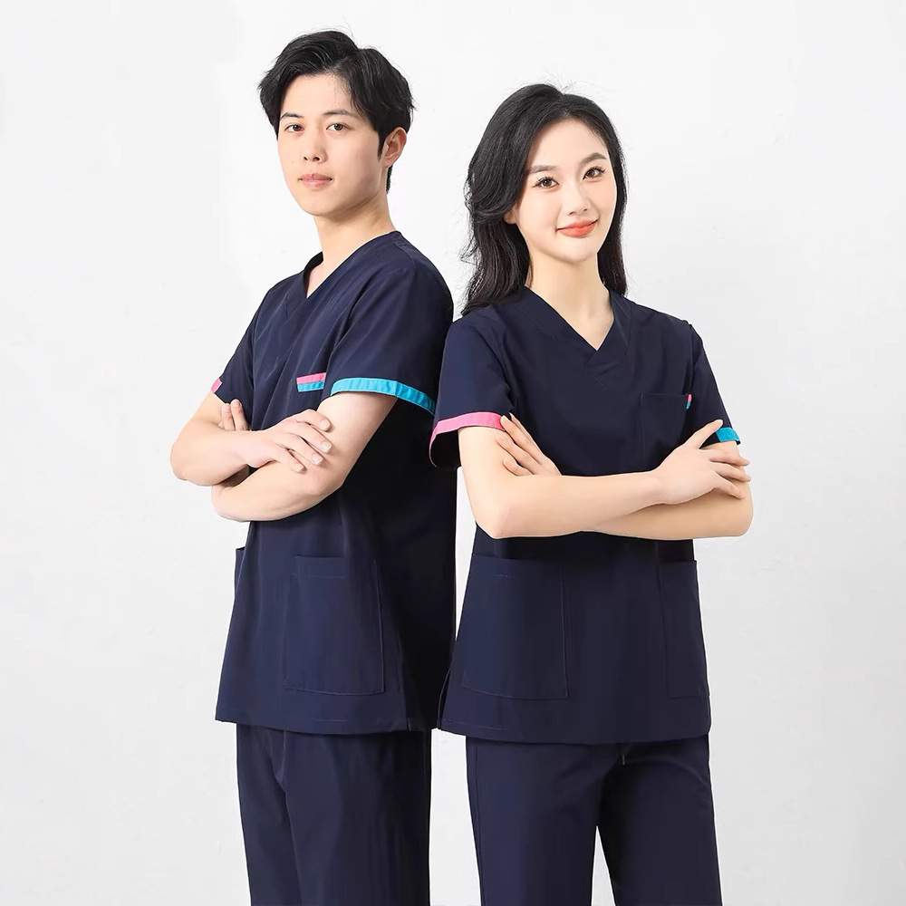 High-End Hand Washing Clothes, Surgical Clothes, Short-Sleeved Men's and Women's Split Suits, Operating Room Isolation Clothes, Nurse Beauty Salon Work Clothes