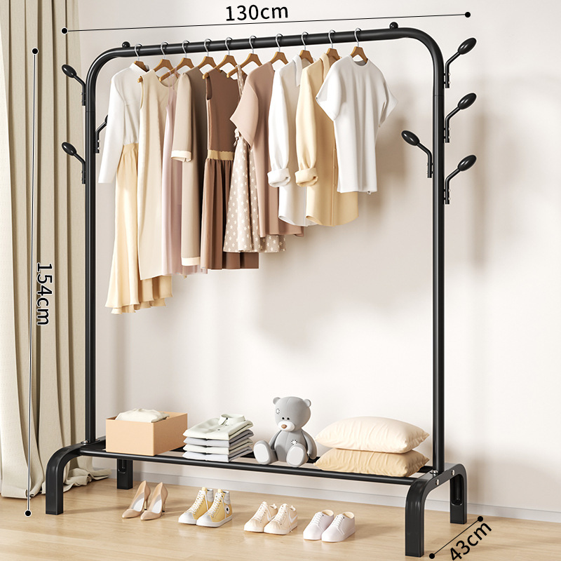 percha de ropa simple piso plegable balcón secado estante de ropa doméstico dormitorio doméstico varilla de secado plegable percha de ropa