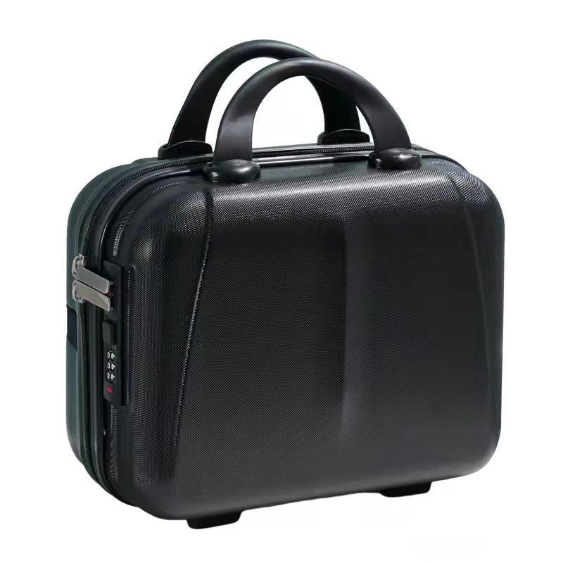 Maleta simple de estilo coreano logotipo imprimible estuche cosmético 14 pulgadas bolsa de viaje de 16 pulgadas caso portátil