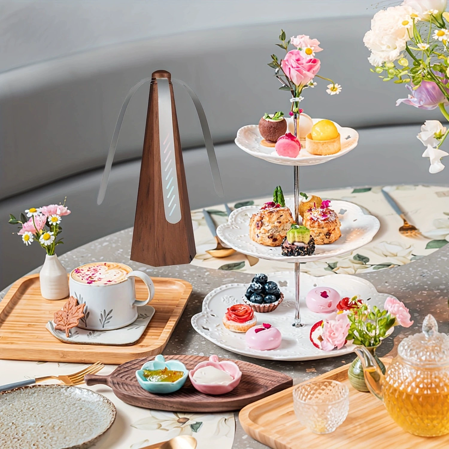 USB шестиугольный многофункциональный вентилятор с лопастями, отпугиватель мух, бытовой автоматический ловец мух, ультра-тихий вентилятор от мух