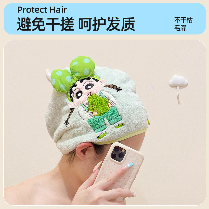 2025新款干发帽超强吸水速干儿童女童可爱加厚神器成人擦头发浴帽|undefined