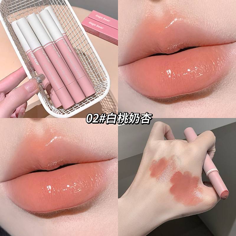 Gege Bear, agua suave y sólida, miel labial para el maquillaje, no es fácil de descolorar, nuevos productos de gel de labios.