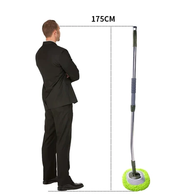 Wash Shop Car Wash Brush — Car cleaning tools - bent-rod-chenille-175cm-car-wash-brush-extended-style