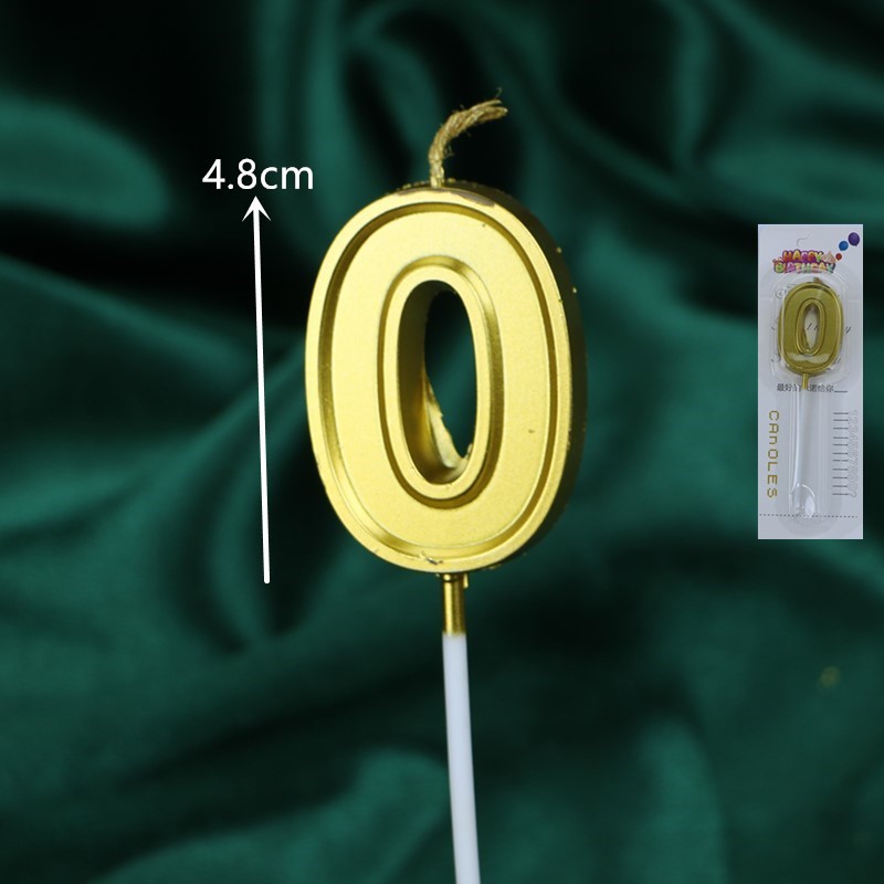 50 velas digitales de oro para el pastel de cumpleaños en caja independiente plata curva decoración de mesa de postres