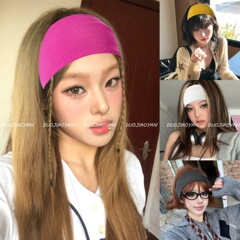 新商品の春夏純色の坑条ヘアバンドは日常外に高級感があります。