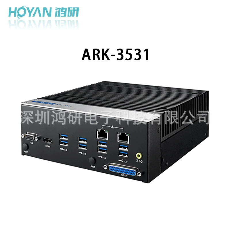 ARK-3531/i3-9100 исследовательская встроенная промышленная управляющая машина 8 последовательных портов широкий диапазон питания 36V питание HDMI+VGA