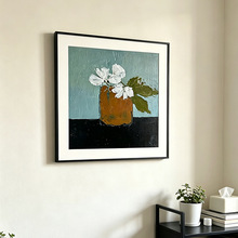 静物慢叙 中古风抽象静物花卉装饰画酒店民宿床头高级感小众挂画