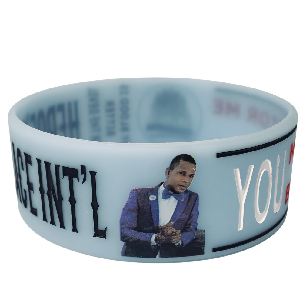 On-time quality supply of CMYK printed silicone bracelet wrist strap rubber ring silicone wristbands B