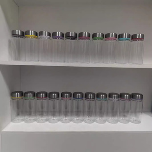 Summer refreshing steel lid plastic cup sealed leak-proof simple handy cup outdoor sports portable cup wholesale