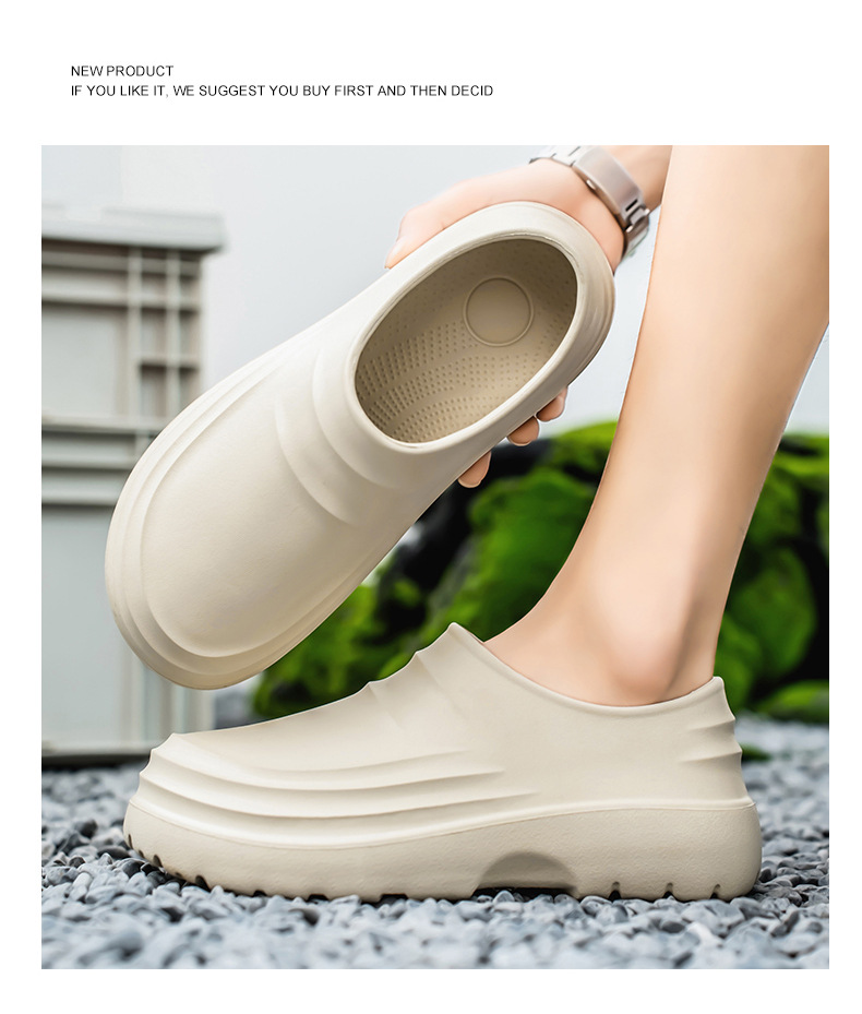 Chef Shoes For Men Waterproof Non-slip Casual Kitchen Work Footwear_voghion.com
