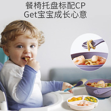 Baby and Kids Training Bowl, Baby Feeding Supplement Suction Cup Bowl, Baby Portable Anti-Slip and Anti-Fall Plastic Bowl, Spoon and Fork Bowl