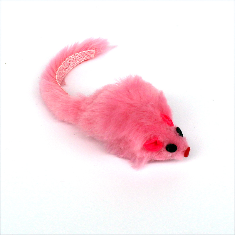 Gato juguete felpa ratón colorido pluma ratón gato auto-Hola juguete arena sonido divertido gato mascota