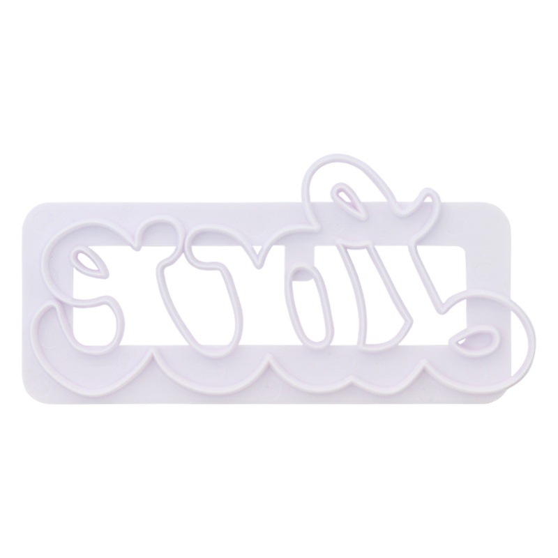 Molde para cortar galletas con forma de letras, molde para fondant, bricolaje, pastel simulado, prototipado rápido, suministro directo de fábrica.