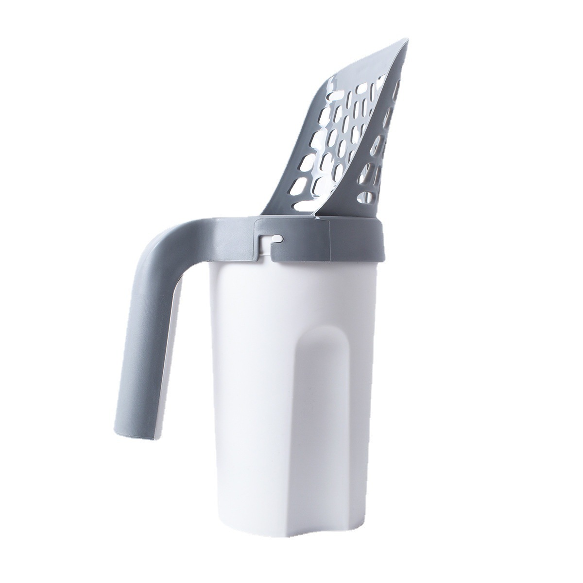 Palita para arena de gato integrada - Incluye bolsas de basura - Desmontable y fácil de limpiar - Para mascotas - Venta transfronteriza