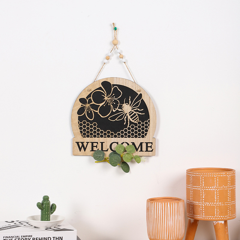 Cross-border new products ins European style wooden bee hanging…