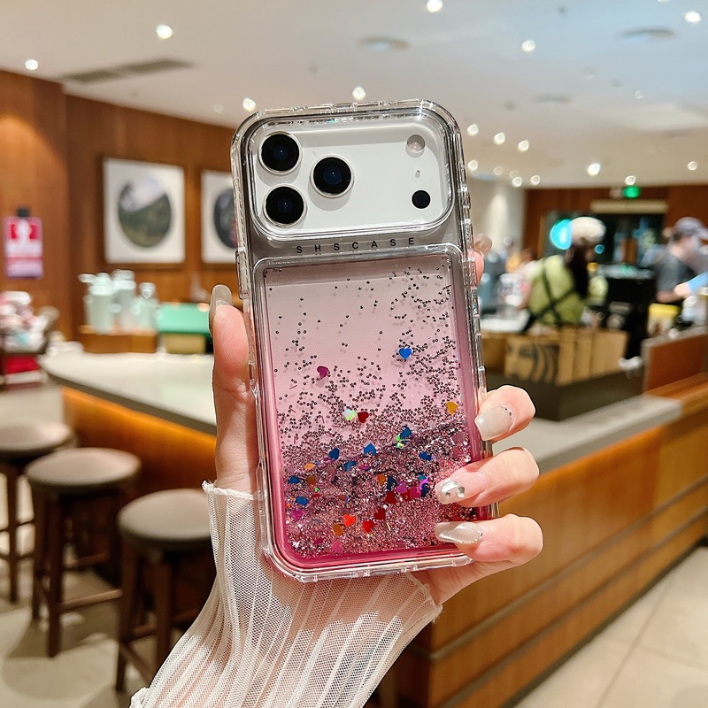适用iPhone17Promax手机壳梦境渐变三合一流沙苹果16pro/15防摔保|undefined