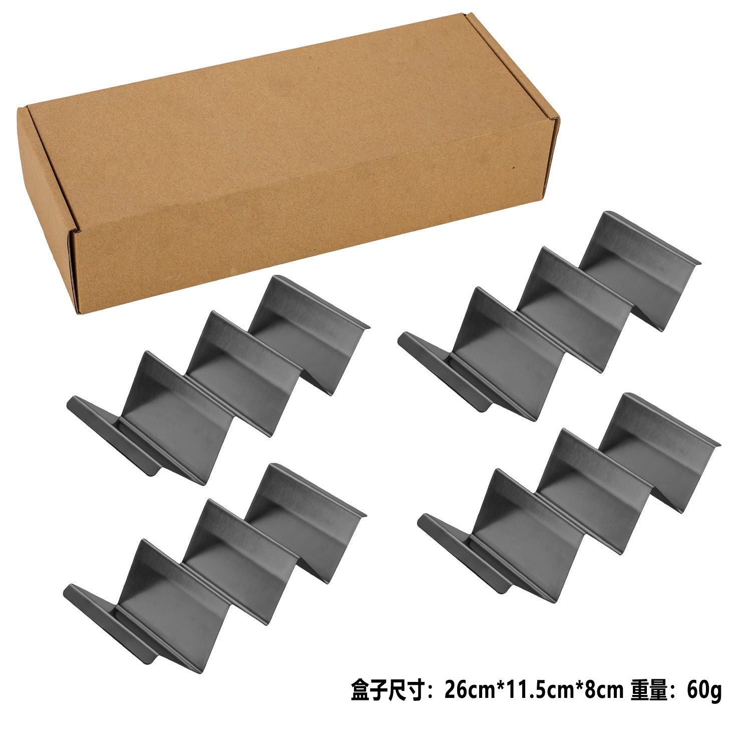 Transfronterizo spot w de acero inoxidable mexican pancake rack taco holder rack taco rack pancake rack