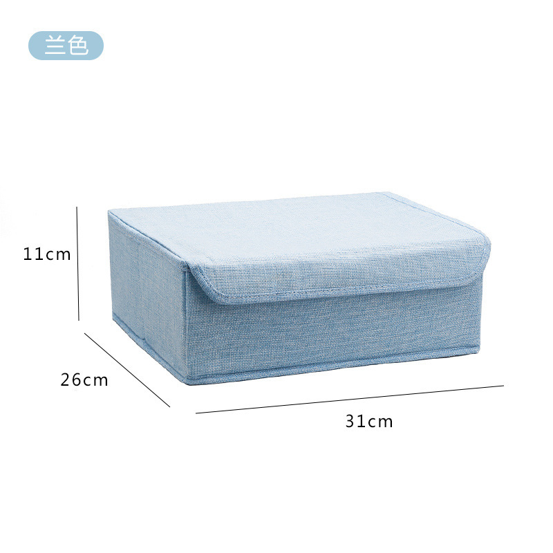 水洗い可能靴下下着分格収納ケース下着収納ケース布芸有蓋整理ケース学生寮