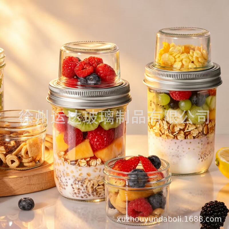 Amazon Overnight Oatmeal Cup 16oz Breakfast Cup with Spoon Portable Glass Cup Shaving Cup Dry and Wet Separated Oatmeal Cup Amazon Overnight Oatmeal Cup 16oz Breakfast Cup with Spoon Portable Glass Cup Shaving Cup Dry and Wet Separated Oatmeal Cup