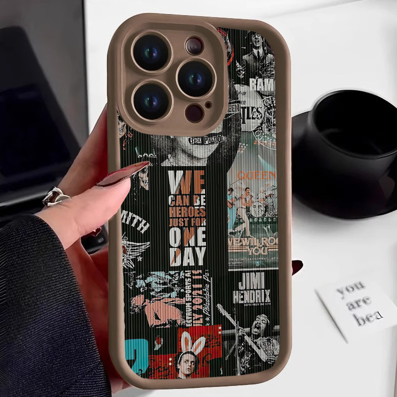 Retro Cover Skin Suitable for Apple 17Promax Phone Case, Full Protection Against Drops, Soft Case for Apple 16Pro, 15