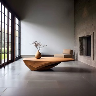 Idao Yidao Luxury Brand High-End Solid Wood Coffee Table House Living Room Home Design Table Designer Creativity