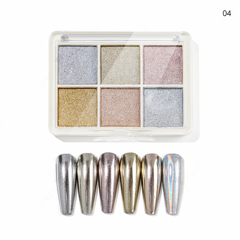 Polvo mágico de espejo, polvo de brillo plateado aurora, polvo de luz de luna, polvo mágico sólido de espejo, polvo de espejo, polvo camaleón, polvo de sombra de ojos, polvo aurora