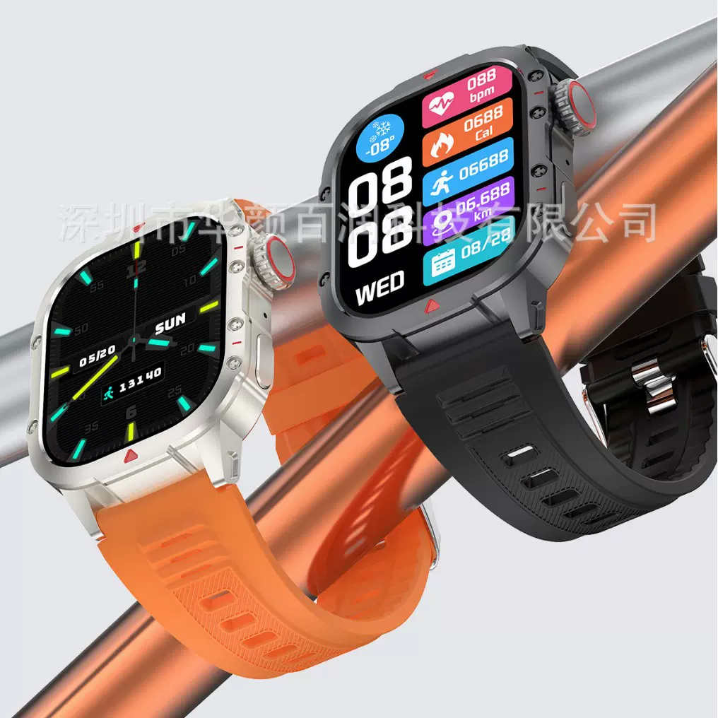 SU80智能手表蓝牙运动交三发防外观时尚真计步真心率通话手表